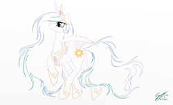 Size: 1680x1020 | Tagged: safe, artist:gimmogear, princess celestia, g4, female, solo