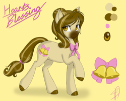 Size: 1024x829 | Tagged: safe, artist:renniksarts, oc, oc only, oc:hearts blessing, earth pony, pony, female, mare, reference sheet, solo
