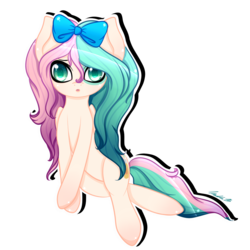 Size: 1000x1000 | Tagged: safe, artist:cutieink, oc, oc only, oc:peanut butter, earth pony, pony, bow, solo