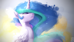 Size: 2000x1125 | Tagged: safe, artist:lintegrisse, princess celestia, g4, female, solo