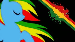 Size: 1920x1080 | Tagged: safe, rainbow dash, g4, colored, ethiopia, rasta, rastafari