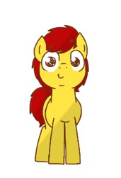 Size: 229x335 | Tagged: safe, artist:chunky soup, oc, oc only, oc:chunky soup, earth pony, pony, cute, fat, solo