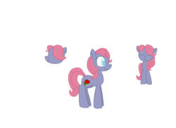 Size: 2338x1700 | Tagged: safe, artist:starryoak, oc, oc only, oc:rosey pie, earth pony, pony, blind, offspring, parent:frederic horseshoepin, parent:octavia melody, parents:fredtavia, simple background, transparent background