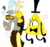 Size: 1900x1768 | Tagged: safe, discord, g4, a joke to take lighty, bill cipher, crossover, don't take it seriously, gravity falls, male