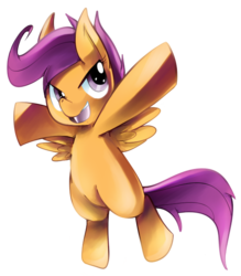 Size: 532x606 | Tagged: safe, artist:eeveebomb, scootaloo, g4, female, solo