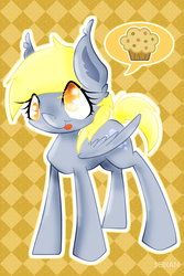 Size: 1700x2551 | Tagged: safe, artist:seikceh, derpy hooves, pegasus, pony, g4, female, mare, solo, tongue out