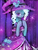 Size: 1440x1920 | Tagged: safe, artist:lumineko, trixie, pony, unicorn, g4, bipedal, blushing, clothes, dress, female, solo, wink