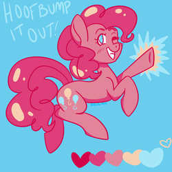 Size: 1600x1600 | Tagged: safe, artist:furrykitfox, pinkie pie, g4, female, heart, solo