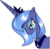 Size: 2628x2591 | Tagged: safe, artist:pintara, princess luna, g4, female, high res, s1 luna, sad, solo