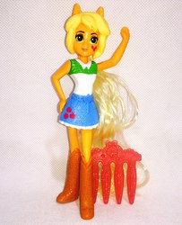 Size: 650x802 | Tagged: safe, applejack, equestria girls, g4, comb, doll, female, irl, photo, prototype, taobao, toy