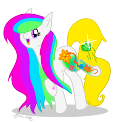 Size: 700x750 | Tagged: safe, artist:inklingmoe, jade garden, earth pony, pony, g3, g4, female, g3 to g4, generation leap, mare, solo