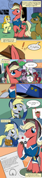 Size: 700x2940 | Tagged: safe, artist:casualcolt, derpy hooves, oc, oc:scifresh, pegasus, pony, g4, comic, female, letter, mare