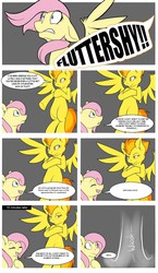 Size: 743x1280 | Tagged: safe, artist:tlem-dna-talf, fluttershy, spitfire, pegasus, pony, g4, comic, female, mare