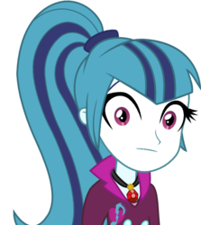 Size: 514x575 | Tagged: safe, edit, sonata dusk, equestria girls, g4, looking at you, simple background, stare, staring into your soul, transparent background