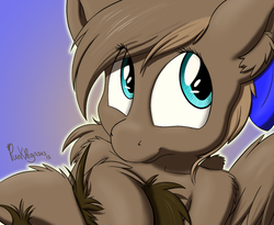 Size: 900x737 | Tagged: safe, artist:punk-pegasus, oc, oc only, oc:colorshy dull, bow, solo