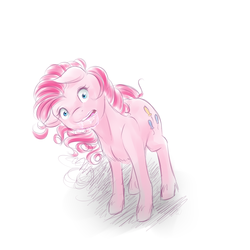 Size: 2000x2000 | Tagged: safe, artist:chiweee, pinkie pie, zombie, g4, drool, female, high res, solo