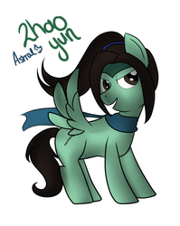 Size: 540x680 | Tagged: safe, artist:astraltempest, pegasus, pony, dynasty warriors, ponified, solo, zhao yun