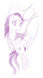 Size: 561x1000 | Tagged: safe, artist:dstears, rainbow dash, g4, book, female, monochrome, solo