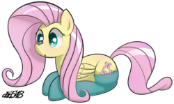 Size: 2212x1320 | Tagged: safe, artist:dan543fs, fluttershy, butterfly, g4, clothes, female, simple background, socks, solo, transparent background