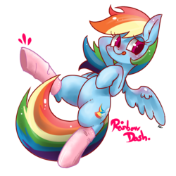 Size: 700x700 | Tagged: safe, artist:renokim, rainbow dash, pony, g4, clothes, female, simple background, socks, solo, transparent background