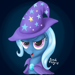 Size: 1280x1280 | Tagged: safe, artist:jorichi, trixie, pony, unicorn, g4, bust, digital art, female, solo