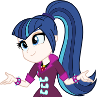 Size: 200x200 | Tagged: safe, artist:alkonium, artist:claritea, shining armor, sonata dusk, equestria girls, g4, clothes swap, gleaming shield, palette swap, recolor, rule 63, shining sonata, shrug, simple background, transparent background