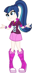 Size: 500x1119 | Tagged: safe, artist:alkonium, artist:claritea, shining armor, sonata dusk, equestria girls, g4, clothes swap, gleaming shield, palette swap, recolor, rule 63, shining sonata, shrug, simple background, transparent background