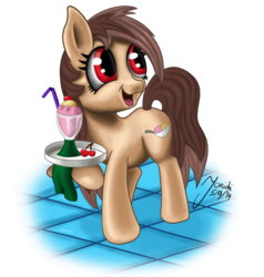 Size: 1000x1050 | Tagged: safe, artist:jorichi, oc, oc only, oc:sundae scoops, pony, solo