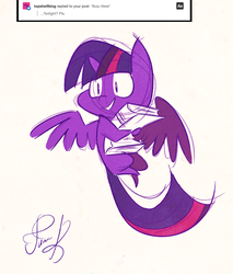 Size: 1221x1434 | Tagged: safe, artist:fluttershythekind, twilight sparkle, alicorn, pony, g4, book, female, mare, sketch, solo, that pony sure does love books, twilight sparkle (alicorn)