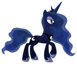 Size: 2000x1677 | Tagged: safe, artist:albsi, princess luna, g4, female, simple background, solo, transparent background, vector