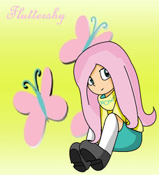 Size: 795x871 | Tagged: safe, artist:galaxina500, fluttershy, human, g4, female, humanized, light skin, solo