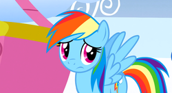 Size: 1099x597 | Tagged: safe, screencap, rainbow dash, g4, sonic rainboom (episode), female, solo