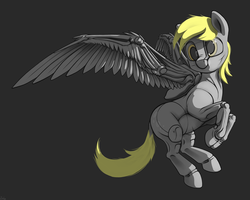 Size: 4463x3568 | Tagged: safe, artist:dimfann, derpy hooves, pegasus, pony, g4, female, mare, simple background, solo