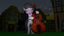 Size: 1920x1080 | Tagged: safe, artist:edplus, octavia melody, earth pony, pony, g4, 3d, bipedal, cello, female, musical instrument, solo