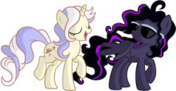 Size: 5822x3000 | Tagged: safe, artist:scourge707, oc, oc only, oc:nocture, oc:tory, pegasus, pony, unicorn, glasses