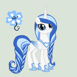 Size: 4000x4000 | Tagged: safe, artist:rulette, oc, oc only, oc:moonlight serenade, alicorn, pony, alicorn oc, cute, cutie mark, offspring, parent:princess cadance, parent:shining armor, parents:shiningcadance, simple background