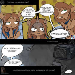 Size: 1000x1000 | Tagged: safe, artist:mabu, doctor whooves, time turner, g4, ask, askgamingwhooves, doctor who, tumblr, video game