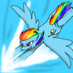 Size: 800x800 | Tagged: safe, artist:twisted tail, rainbow dash, g4, backwards cutie mark, sonic rainboom