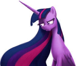 Size: 600x521 | Tagged: safe, artist:moonlitbrush, twilight sparkle, alicorn, pony, comic:unintentionally spreading happiness, g4, female, grumpy, mare, older, solo, twilight sparkle (alicorn), unamused