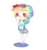 Size: 700x750 | Tagged: safe, artist:a-clash-of-kings, rainbow dash, human, g4, bandeau, belly button, blushing, breasts, chibi, cleavage, cute, female, humanized, looking at you, midriff, simple background, solo, transparent background, winged humanization