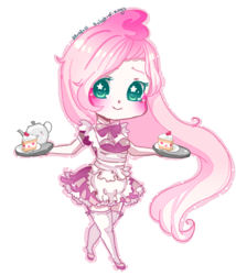 Size: 600x700 | Tagged: safe, artist:a-clash-of-kings, fluttershy, human, g4, clothes, female, humanized, maid, simple background, solo, transparent background