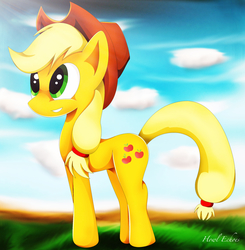 Size: 2448x2502 | Tagged: safe, artist:howl echoes, applejack, g4, female, high res, solo