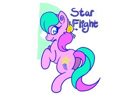 Size: 700x525 | Tagged: safe, artist:cotton, star flight, pony, g3, butt, female, plot, solo