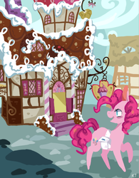 Size: 525x673 | Tagged: safe, artist:rt, pinkie pie, g4, female, pixiv, solo, sugarcube corner