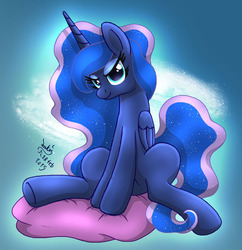 Size: 1180x1220 | Tagged: safe, artist:joakaha, princess luna, g4, female, solo