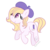 Size: 2000x2000 | Tagged: safe, artist:rem-ains, oc, oc only, oc:happily, earth pony, pony, beret, commission, high res, solo