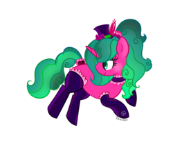 Size: 2544x2200 | Tagged: safe, artist:rem-ains, oc, oc only, oc:fancy, pony, unicorn, hat, high res, solo
