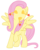 Size: 828x1024 | Tagged: safe, artist:crimson, artist:poniiandii, boneless, fluttershy, g4, female, fusion, nightmare fuel, not salmon, rubber chicken, simple background, solo, transparent background, vector, wat, what has science done