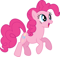 Size: 3180x3000 | Tagged: safe, artist:theshadowstone, pinkie pie, g4, happy, high res, simple background, transparent background, vector