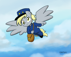 Size: 1000x809 | Tagged: safe, artist:empyu, derpy hooves, pegasus, pony, g4, female, mare, solo